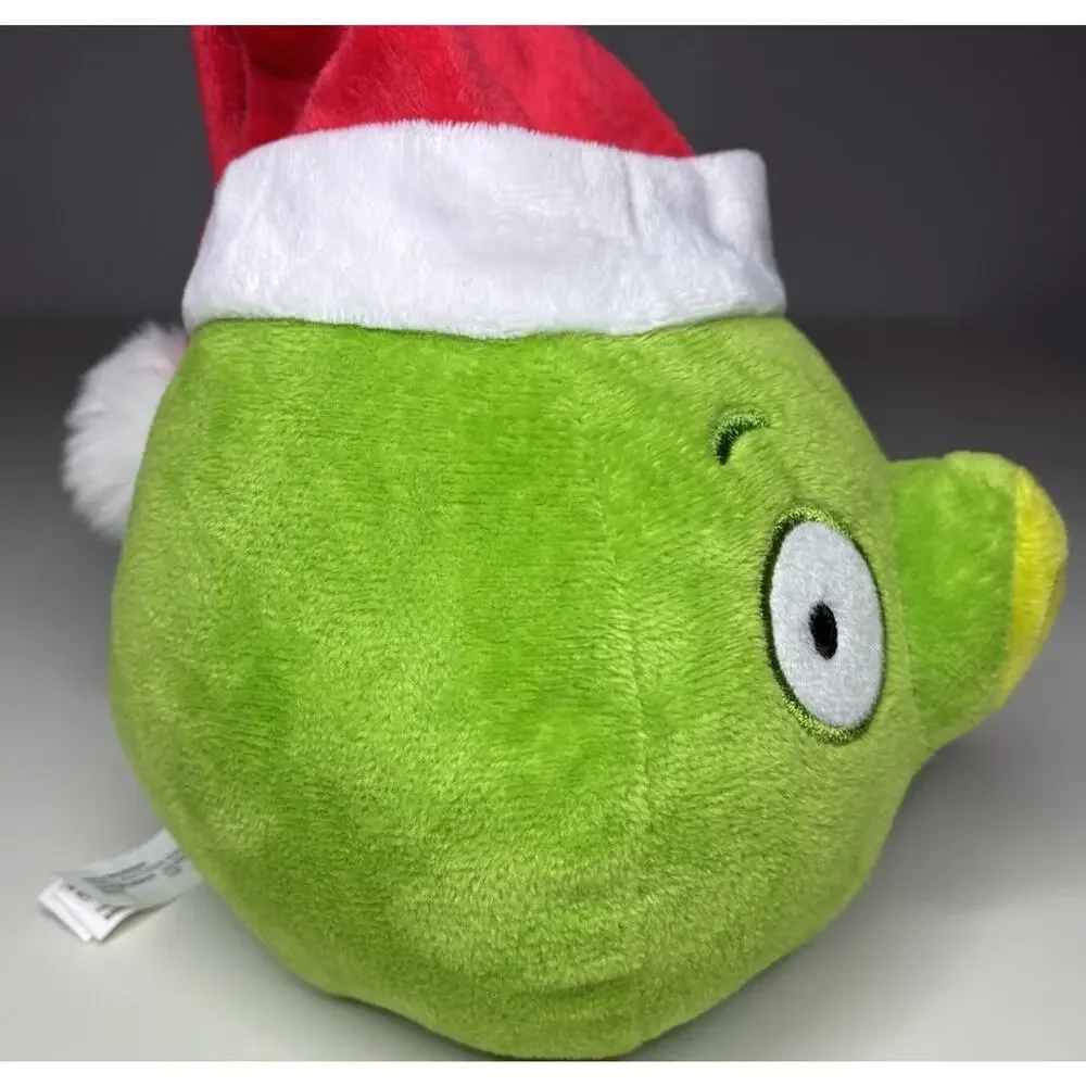 Angry Birds Santa Hat Pig Plush 5” Christmas 2025 Toy Factory New With Bent Tags